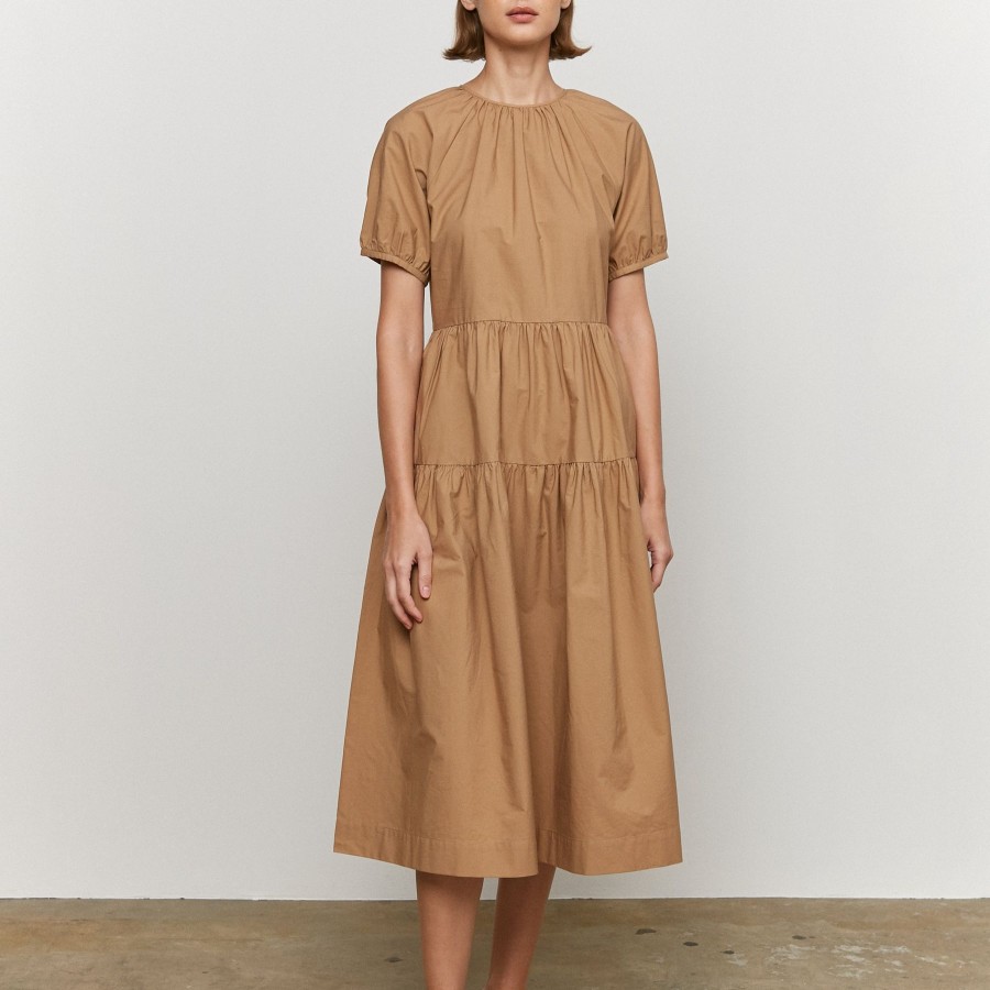 Women Something to Hold | Tiered Dress Walnut