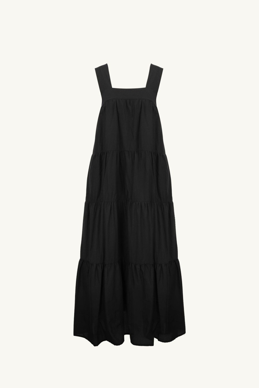 Women Something to Hold | Tiered Tent Dress Black