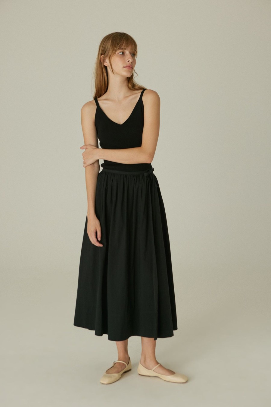 Women Something to Hold | Wrap Skirt Black