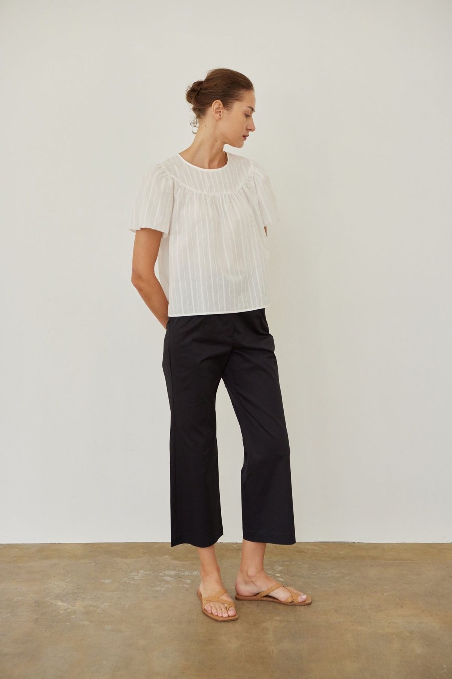 Women Something to Hold | Tab Trousers Navy