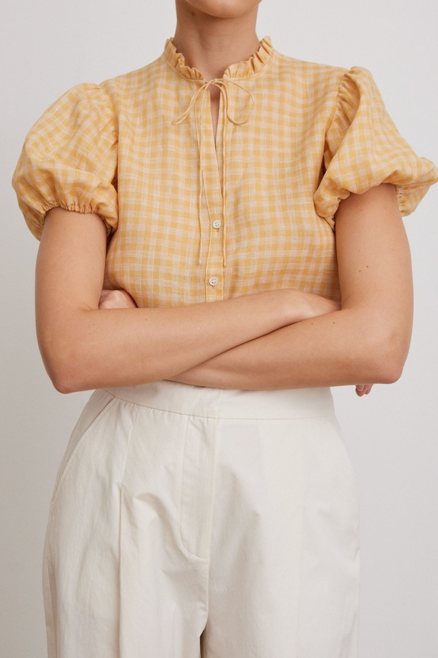 Women Something to Hold | Piper Blouse Rhodes Yellow