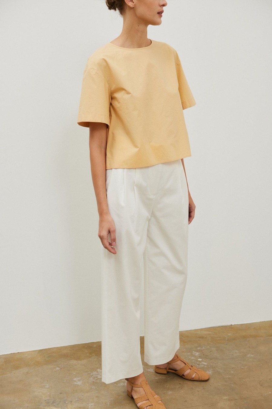 Women Something to Hold | Boat Blouse Apricot