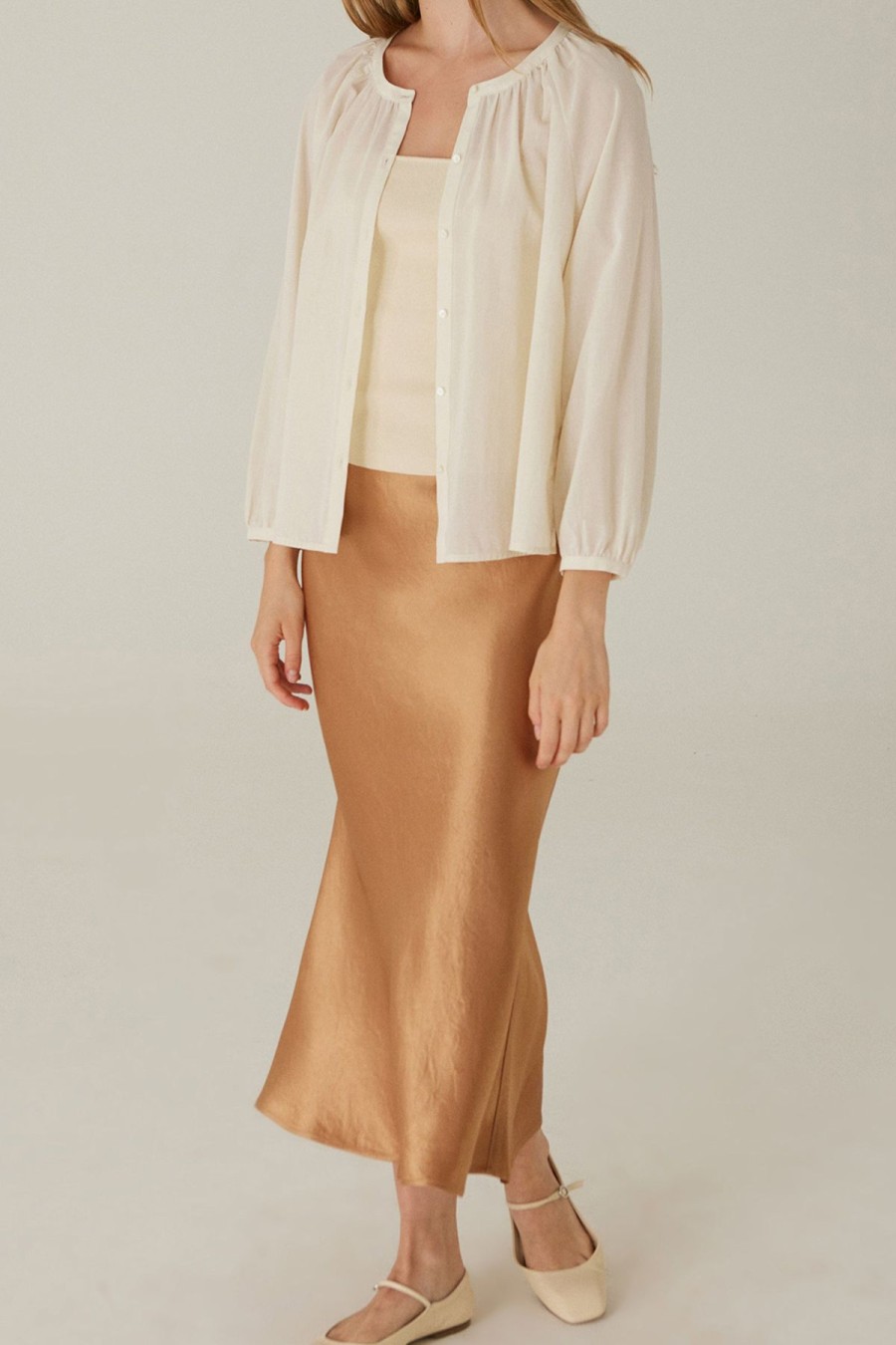 Women Something to Hold | Slip Skirt Caramel