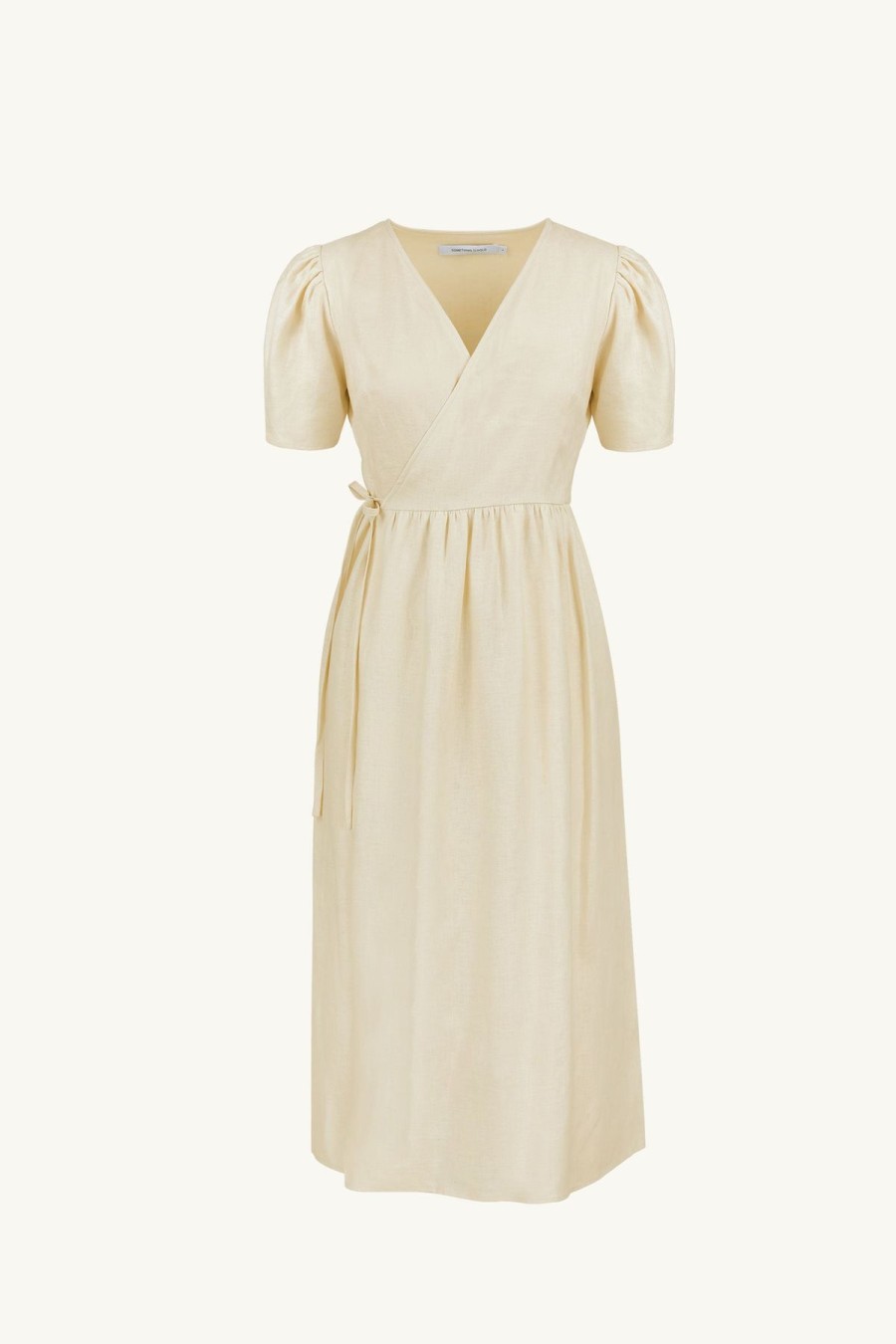 Women Something to Hold | Tulip Wrap Dress Light Yellow