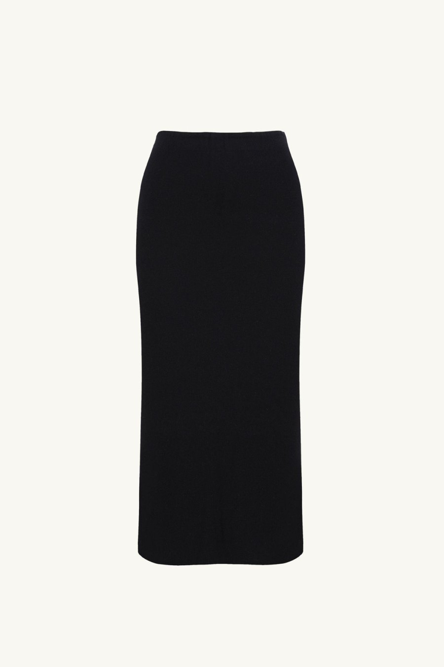 Women Something to Hold | Column Knit Skirt Black