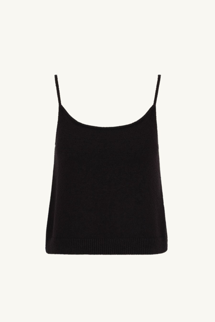 Women Something to Hold | Roll Neck Tank Black