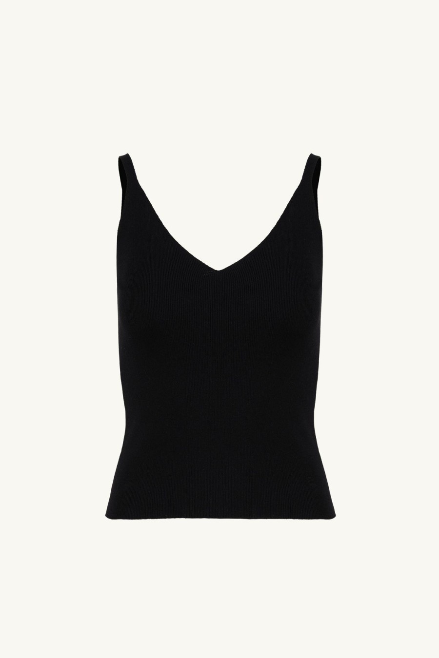 Women Something to Hold | Knit Tank Black