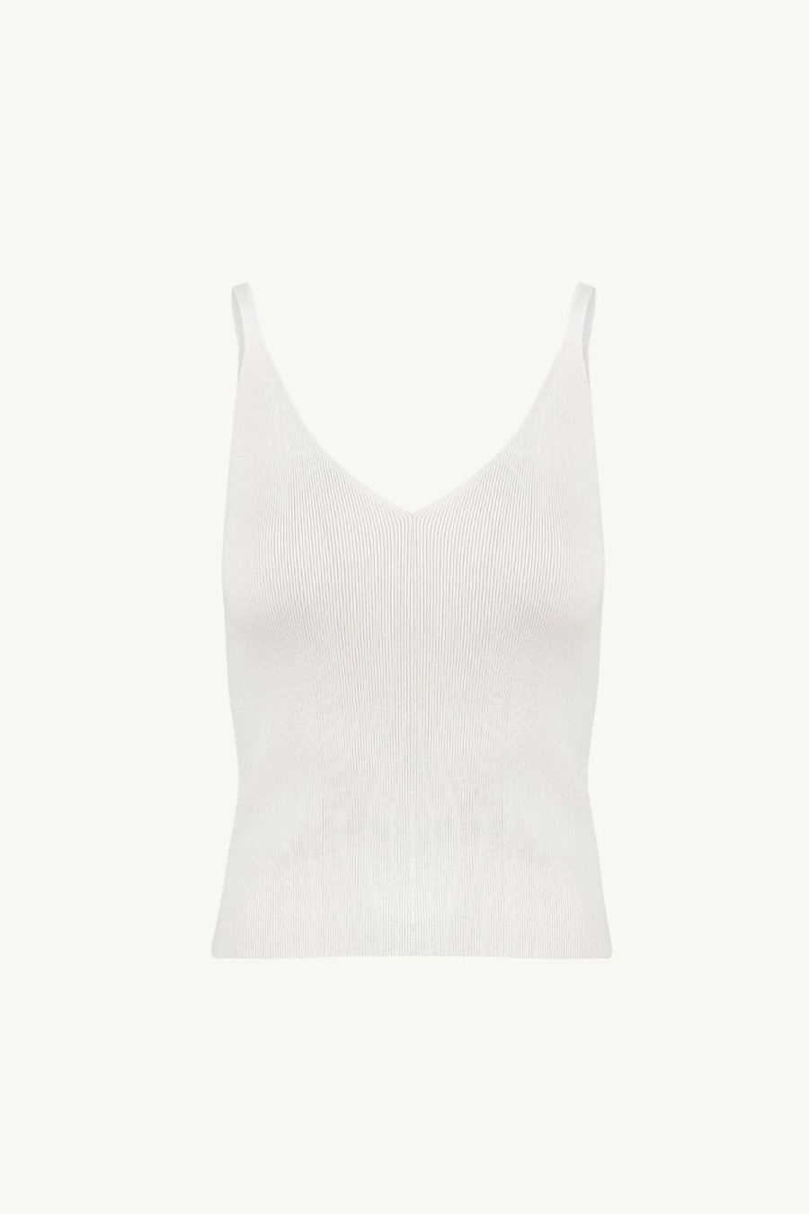 Women Something to Hold | Knit Tank White