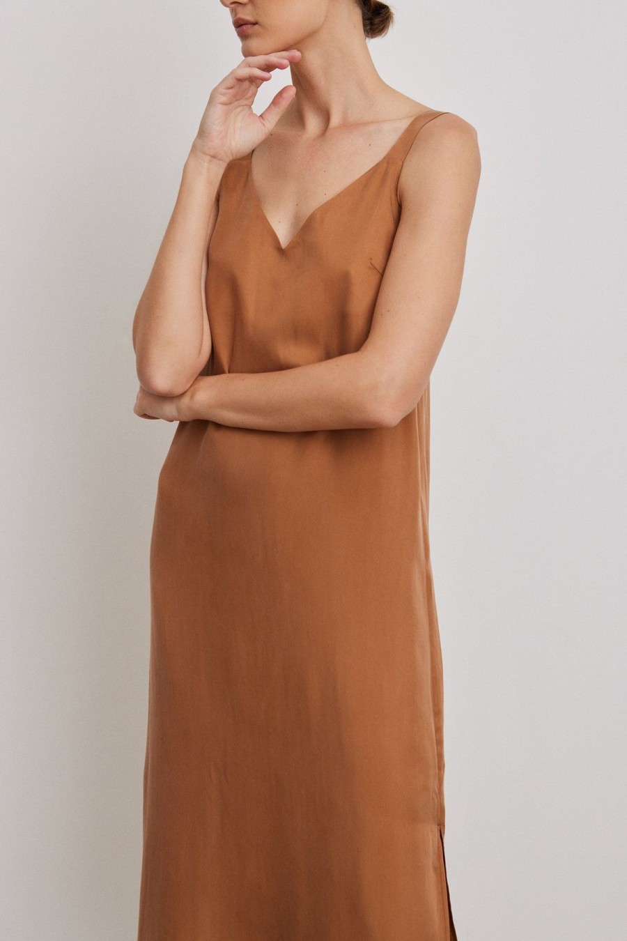 Women Something to Hold | Slip Dress Walnut