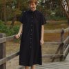 Women Something to Hold | Boxy Shirtdress Black