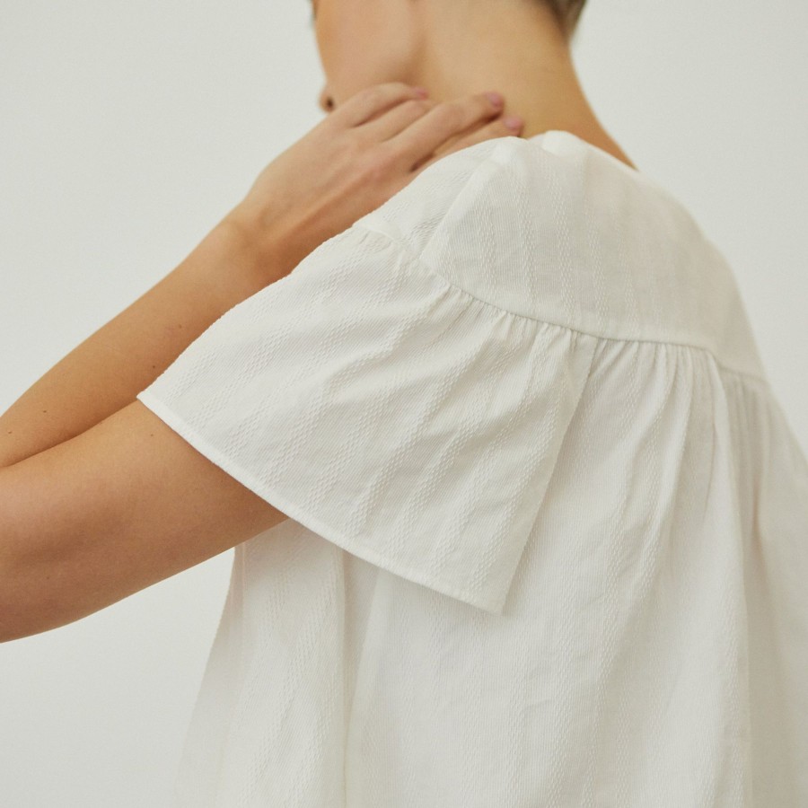 Women Something to Hold | Lucille Blouse White