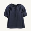 Women Something to Hold | House Blouse Shoji Navy