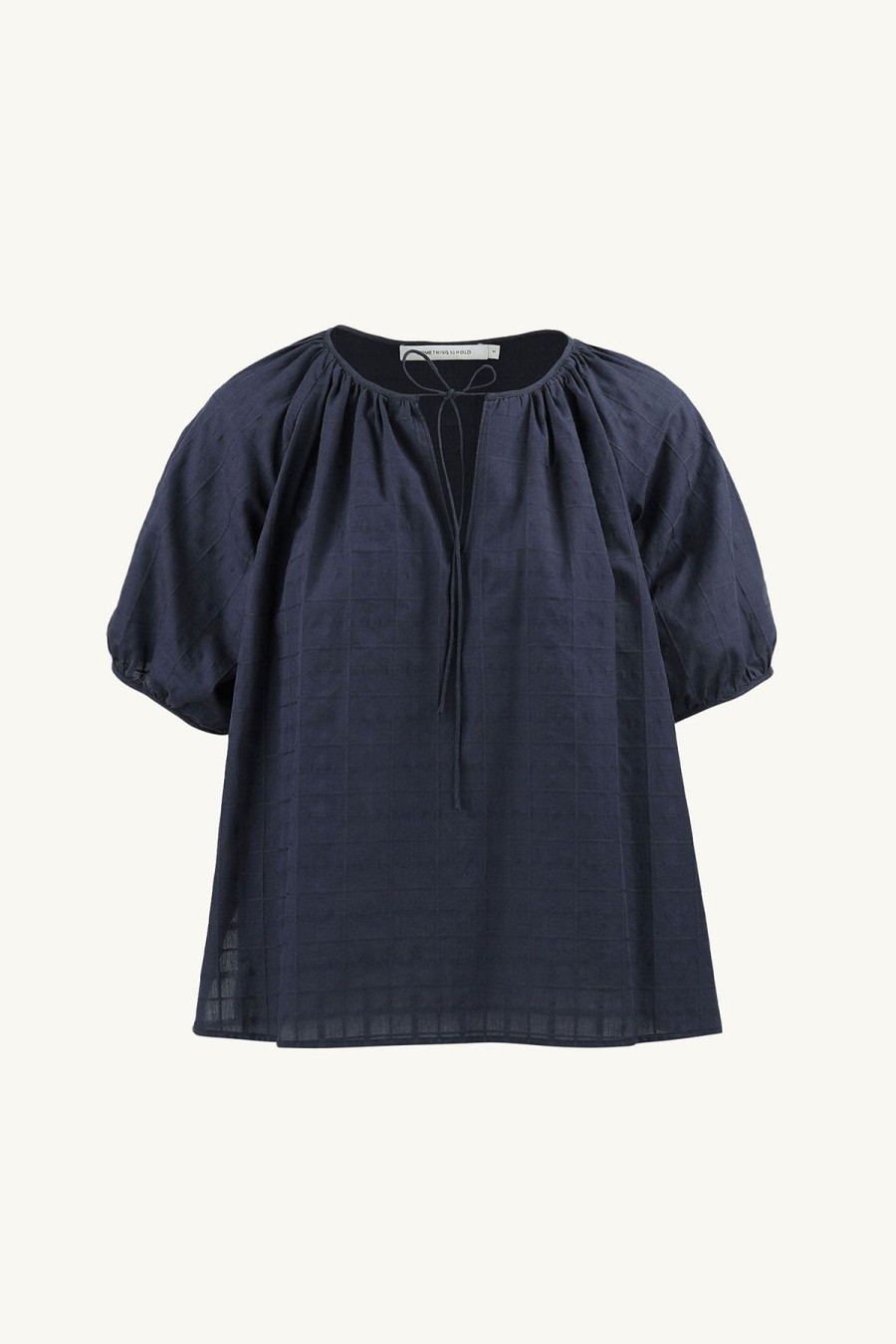 Women Something to Hold | House Blouse Shoji Navy