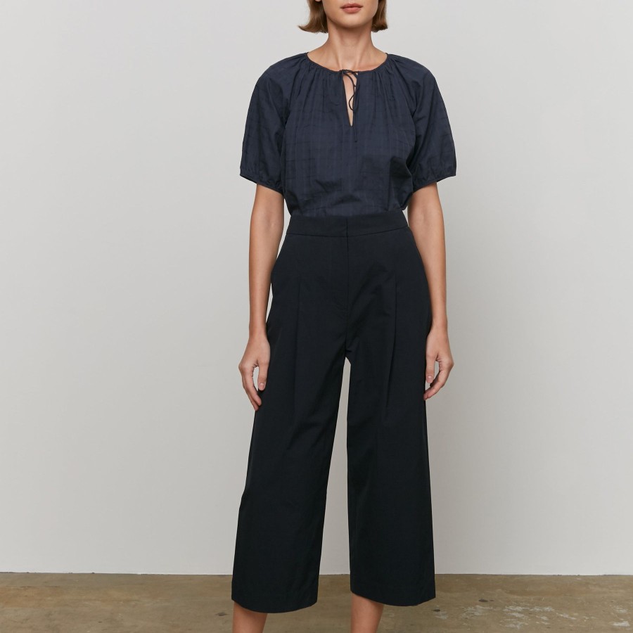 Women Something to Hold | House Blouse Shoji Navy