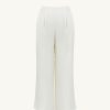 Women Something to Hold | Double Pleat Trousers Ivory