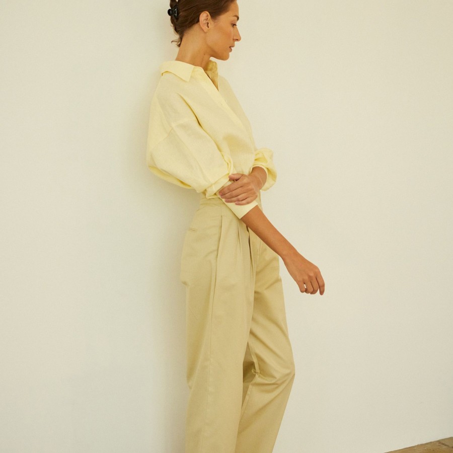 Women Something to Hold | Studio Shirt Light Yellow