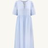 Women Something to Hold | Double Tie Dress Light Blue