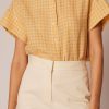 Women Something to Hold | Studio Cutoff Shirt Rhodes Yellow