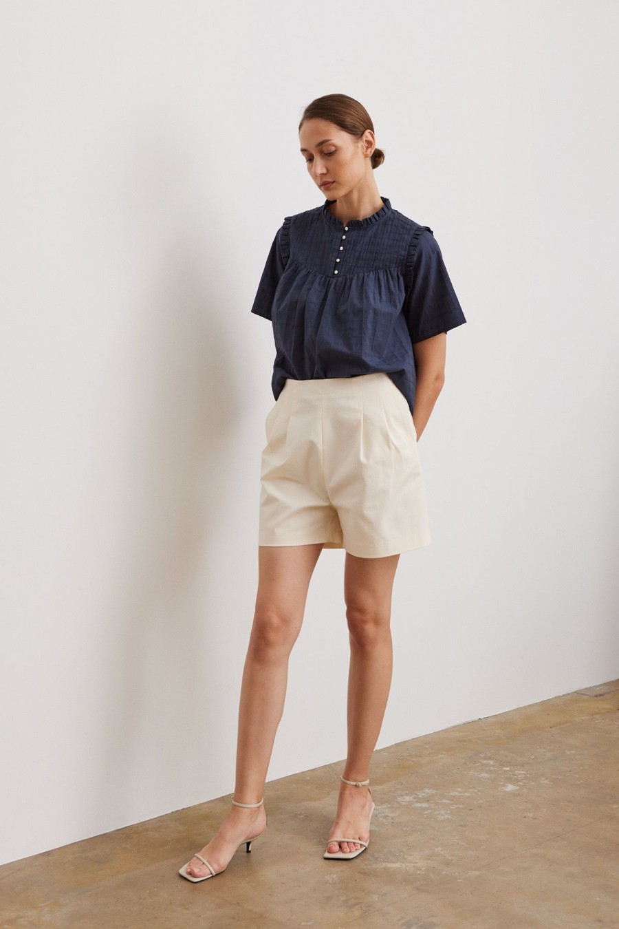 Women Something to Hold | Ingrid Blouse Shoji Navy