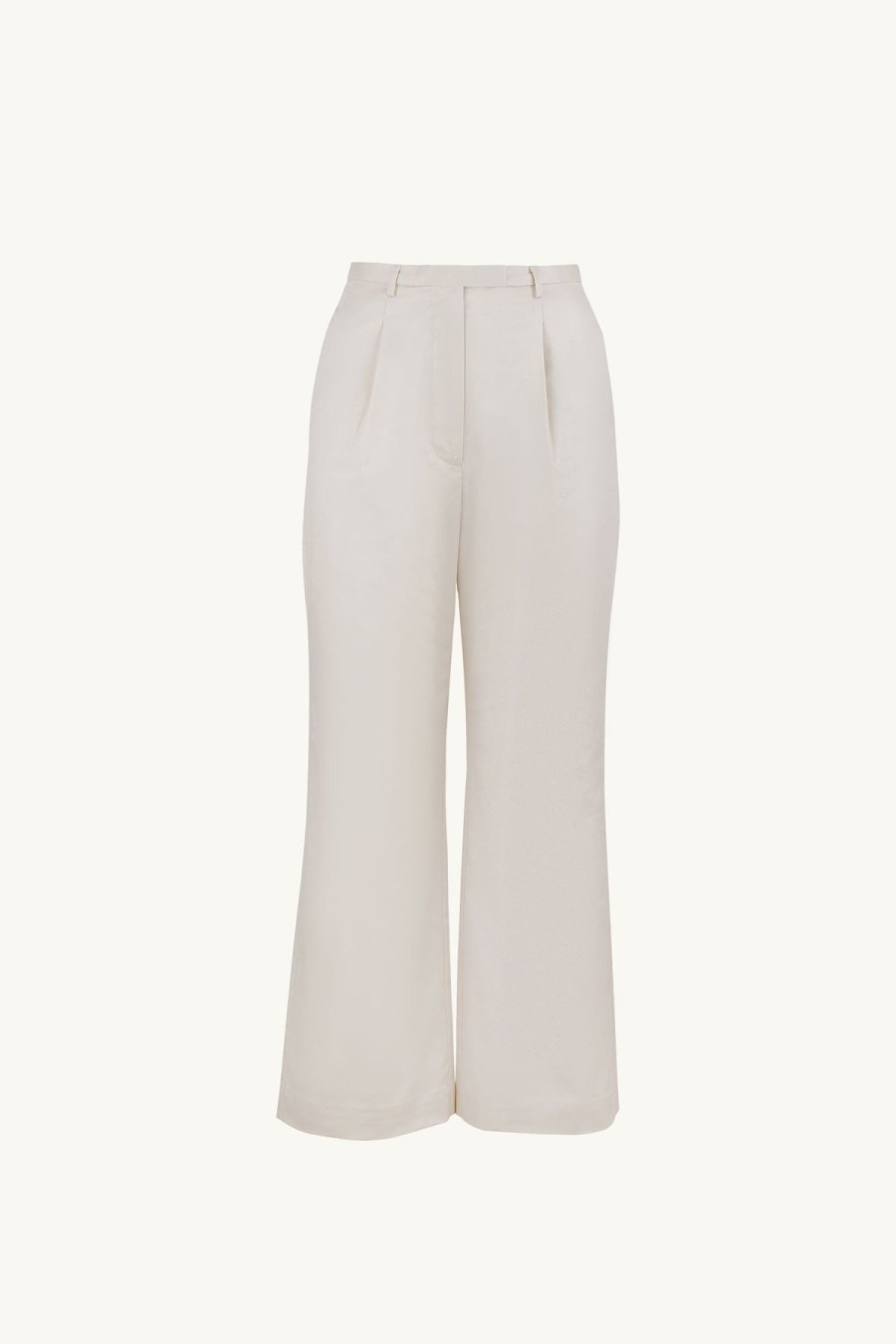 Women Something to Hold | Tab Trousers Almond