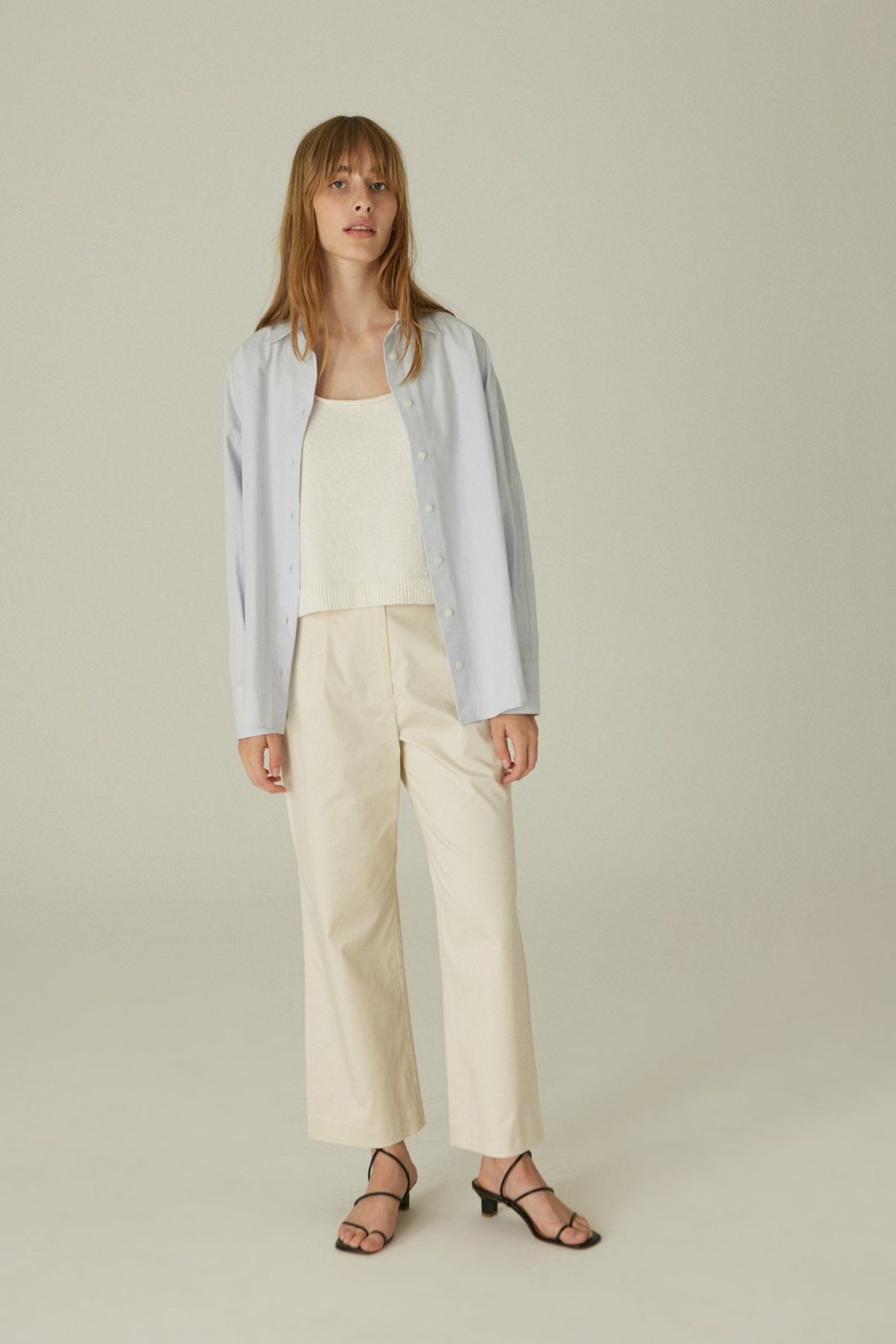 Women Something to Hold | Tab Trousers Almond