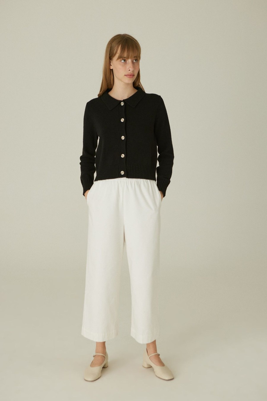 Women Something to Hold | Straight Leg Slacks White