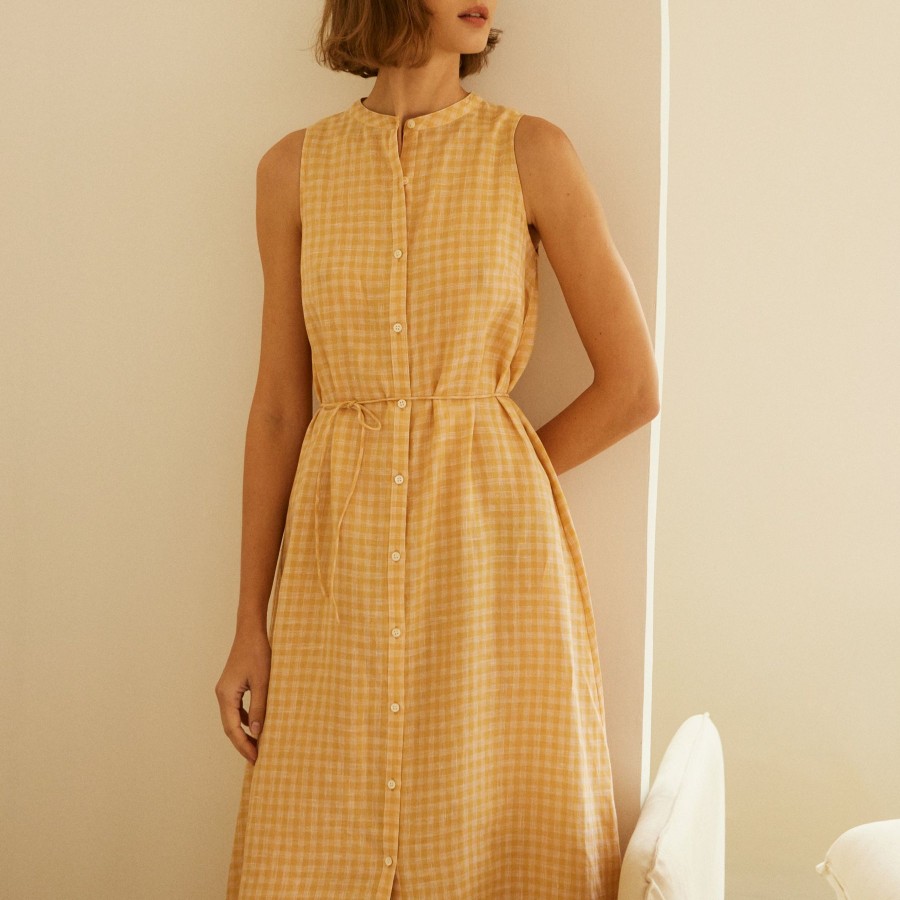 Women Something to Hold | Park Dress Rhodes Yellow