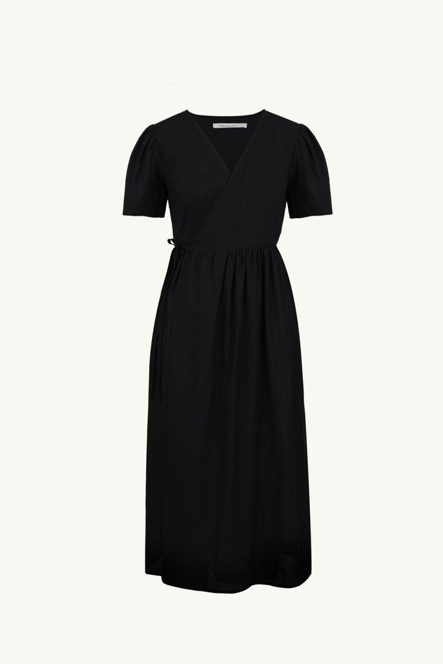 Women Something to Hold | Tulip Wrap Dress Black