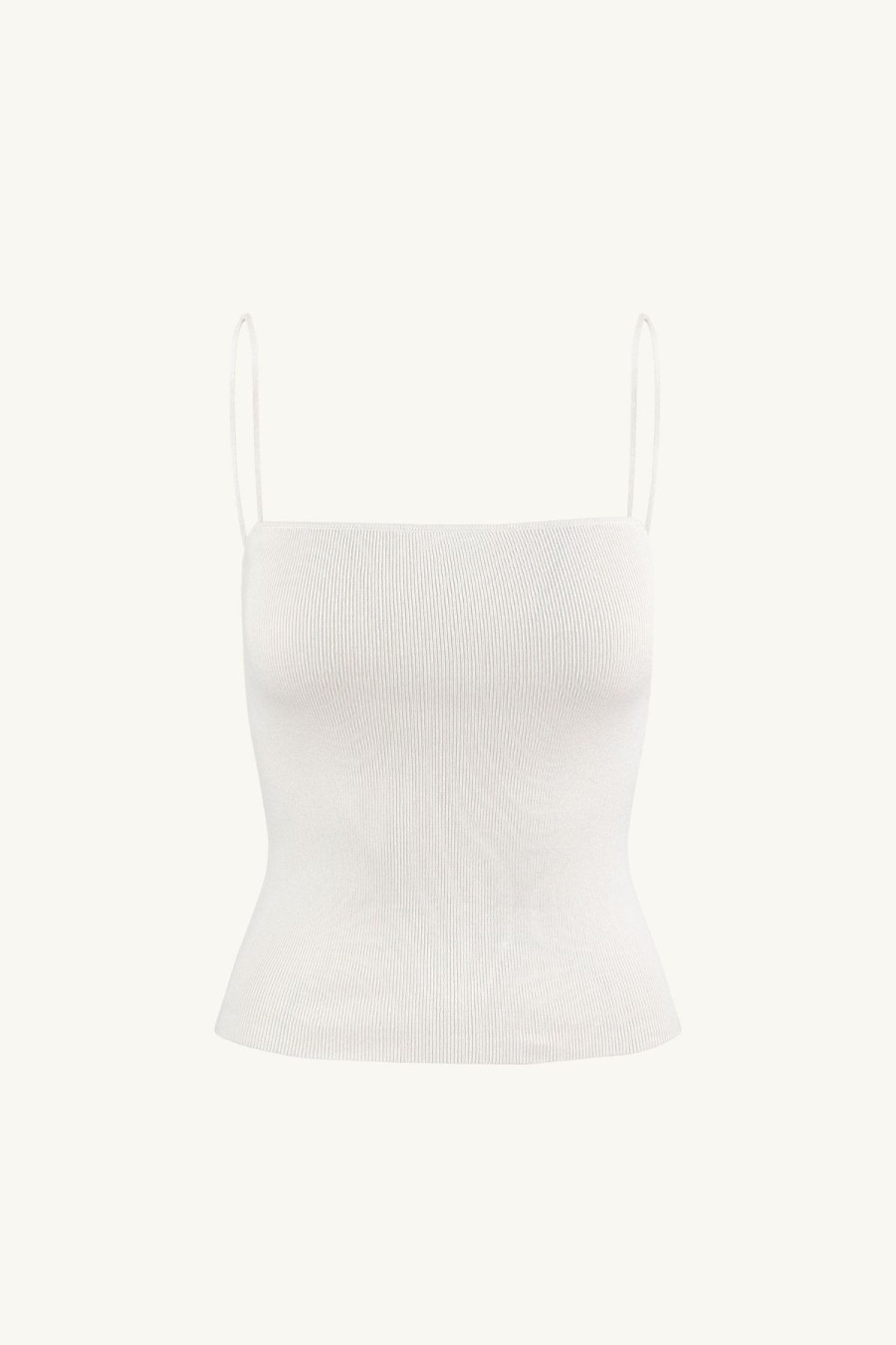 Women Something to Hold | Ballet Knit Tank White