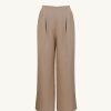 Women Something to Hold | Double Pleat Trousers Walnut