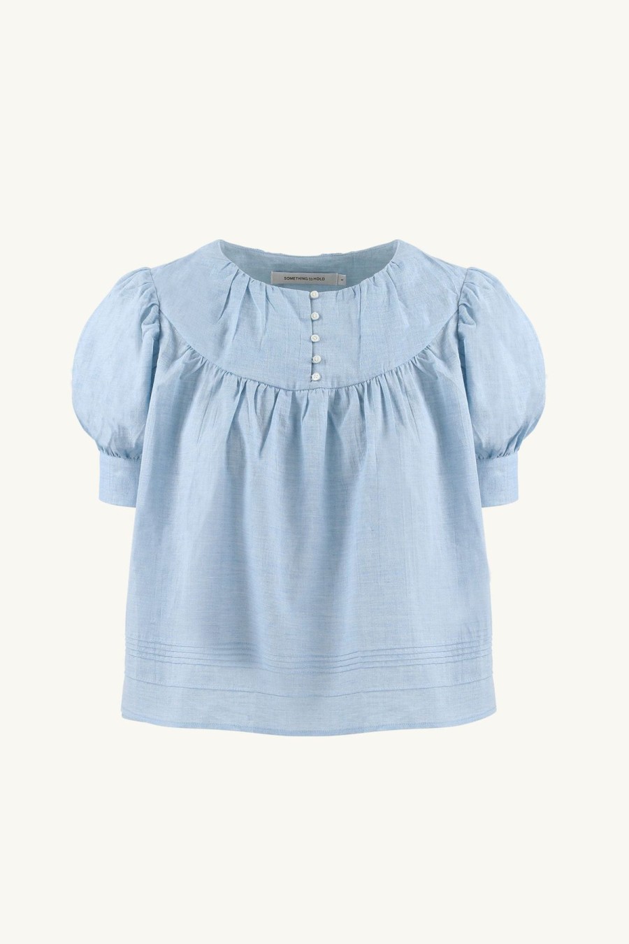 Women Something to Hold | Teacake Blouse Dove Blue