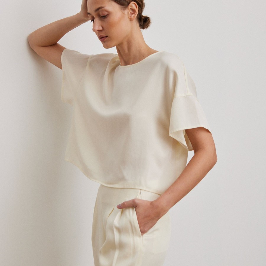 Women Something to Hold | Boxy Blouse Ivory